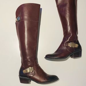 Vince Camuto knee-high leather boots, size 9